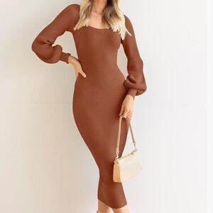 Women’s ribbed sweater dress
